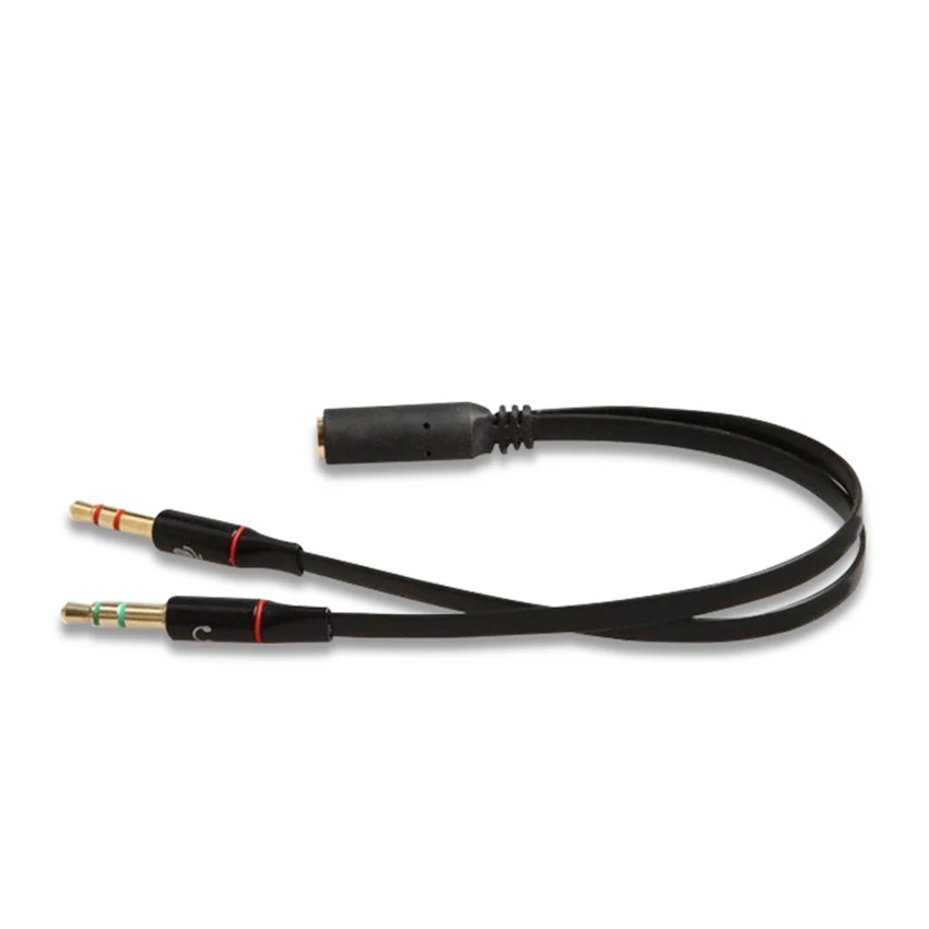 

Headset Splitter Cable 3.5mm Female to 2 Male for PC Computer and Laptop, Gaming Headset, 3.5mm Combo Audio Adapter Cable