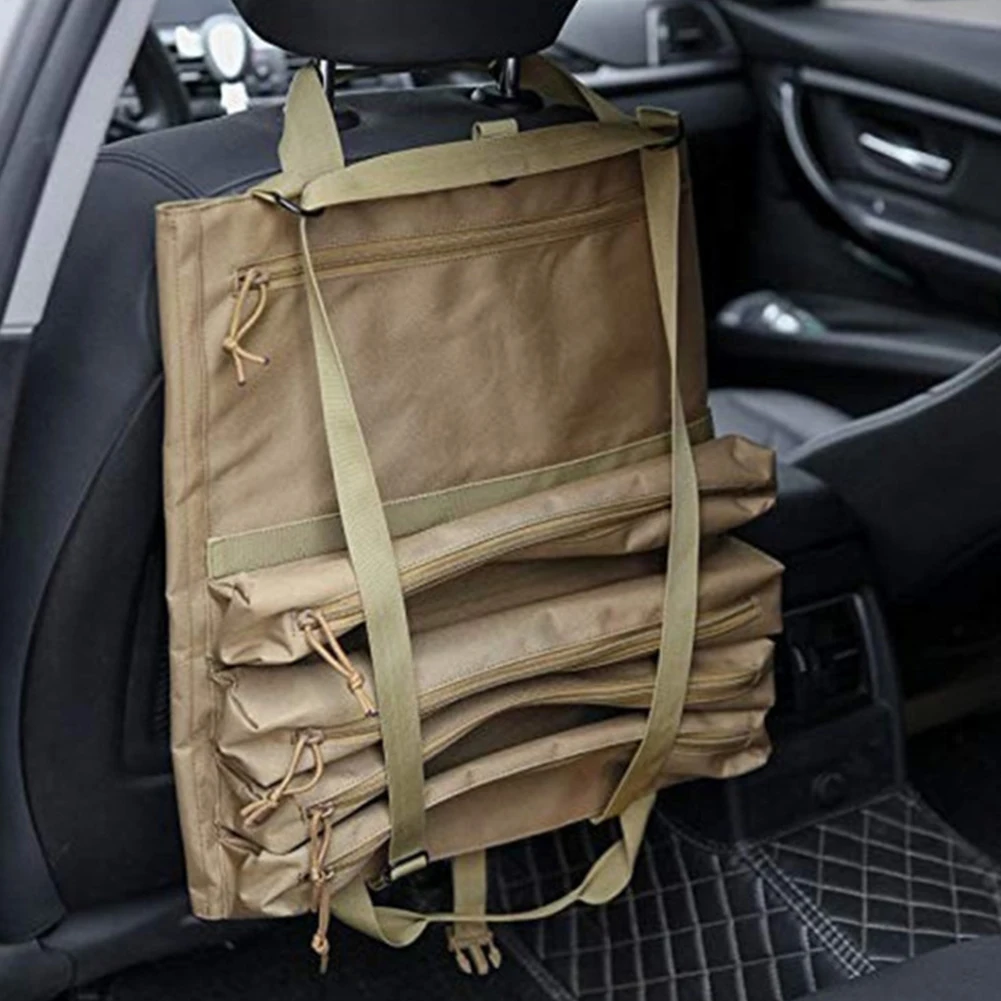 

Car Backseat Multifunctional Zipper Keep Clean Tool Bag Foldable Portable Hanging Organizer Large Capacity Universal With Handle