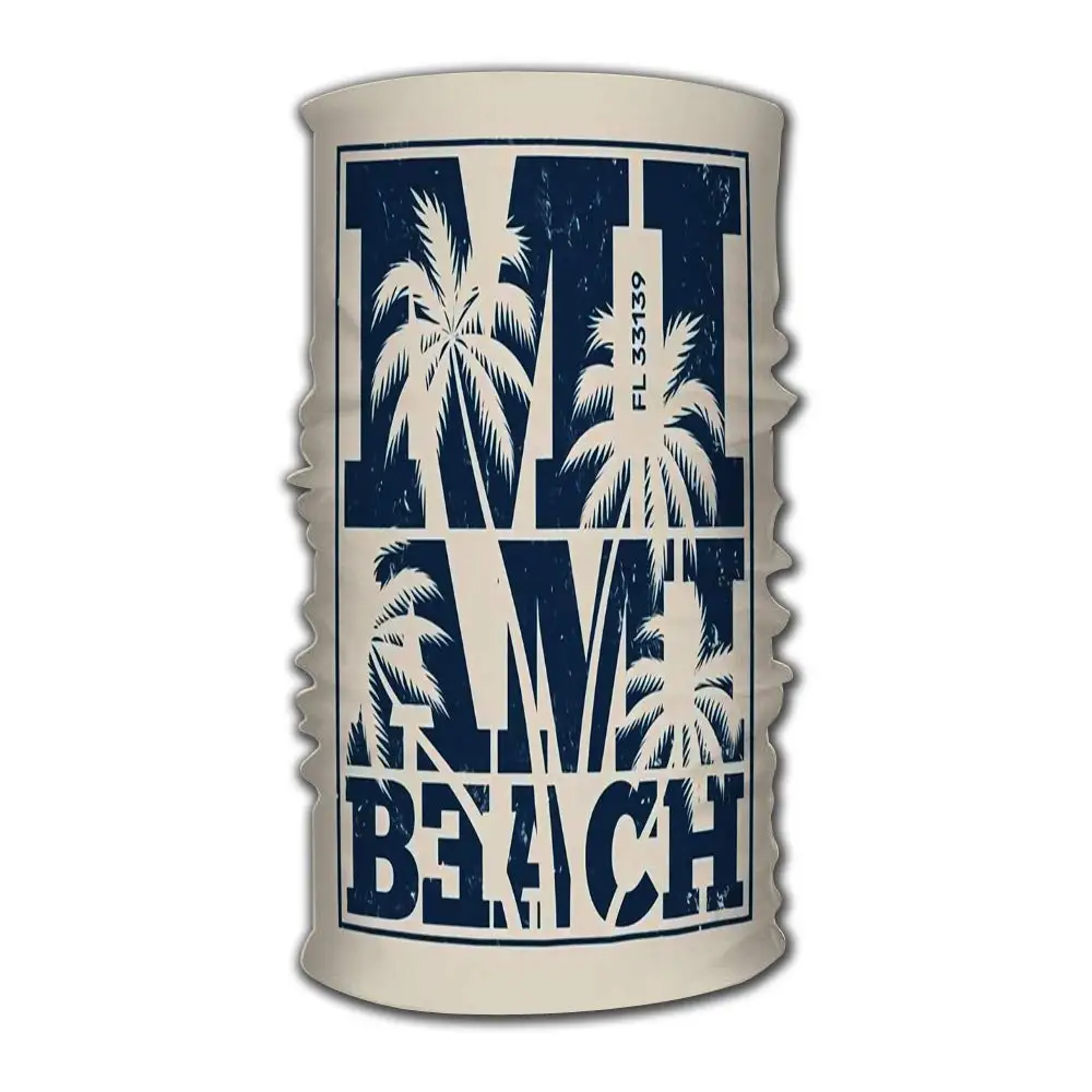 Повязка на голову Майами с пальмовыми деревьями дизайнерская графическая Марка