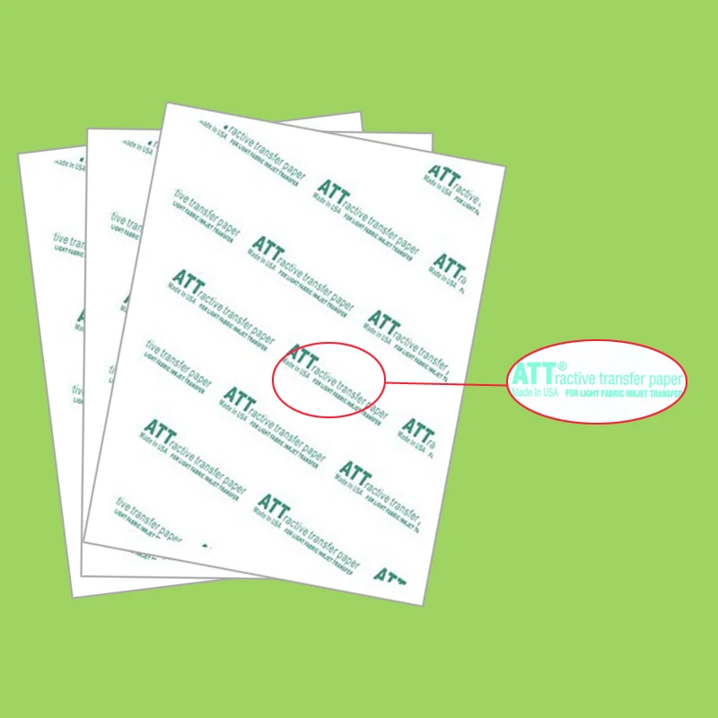 Легкая цветная теплопередающая бумага ATT бумажная печать для струйной печати A3 |