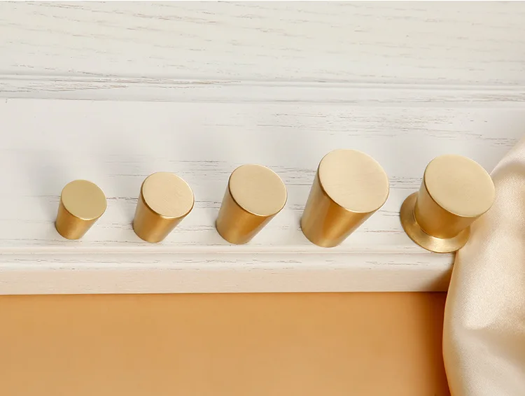 

Gold Brass High-End Handle Modern Minimalist Drawer Wardrobe Door Handle Minimalist Cabinet Metal Tapered Handle