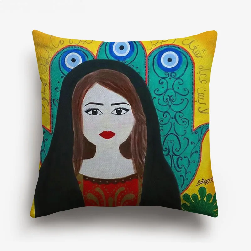 Туртиш сглаза Наволочки картина маслом Ретро Винтаж ислам мусульманская