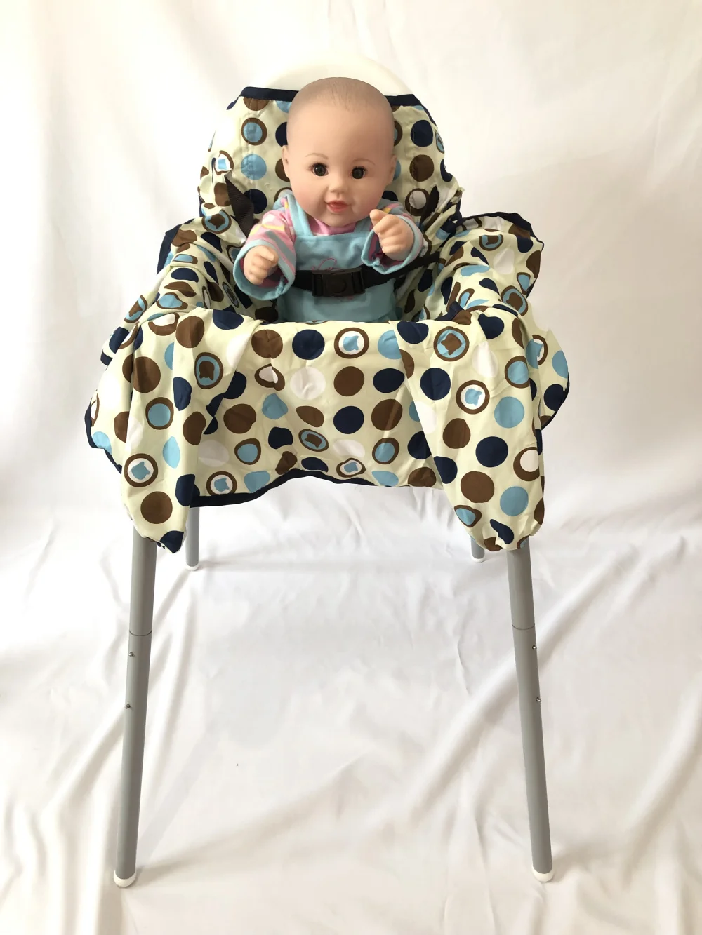 2-in-1 Shopping Cart Cover and High Chair Universal Fit With Safety Harness Machine Washable | Мать и ребенок