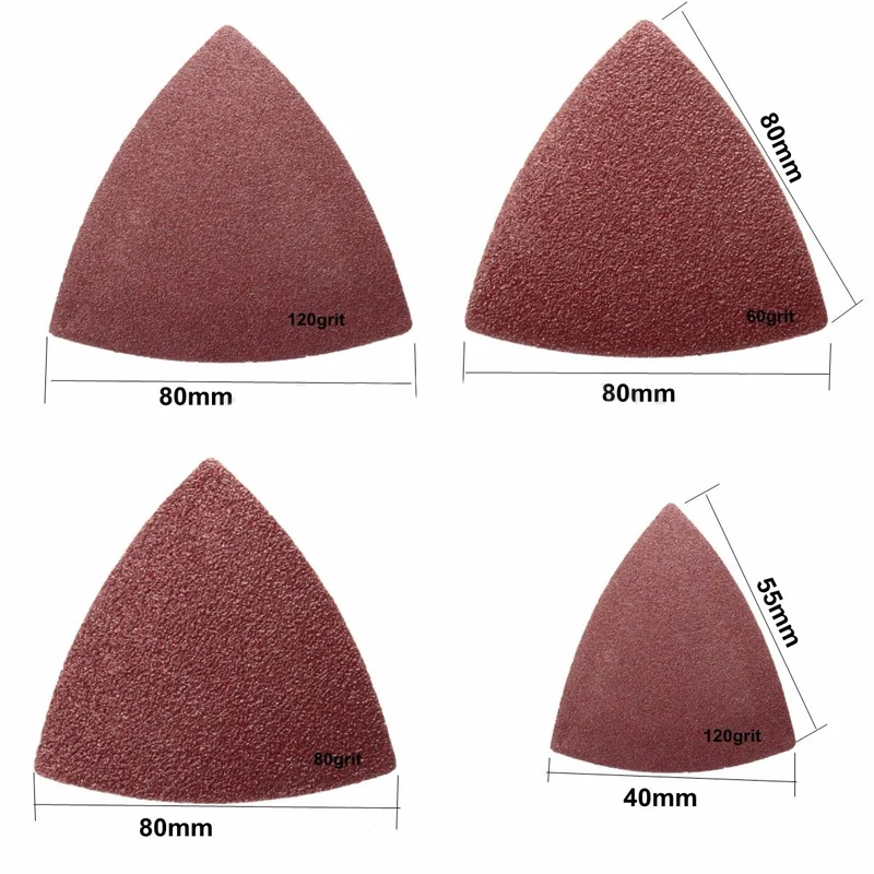 

Lots 40pcs Triangular Sanding Paper & 2pcs Sanding Disc for Fein Bosch Multitool