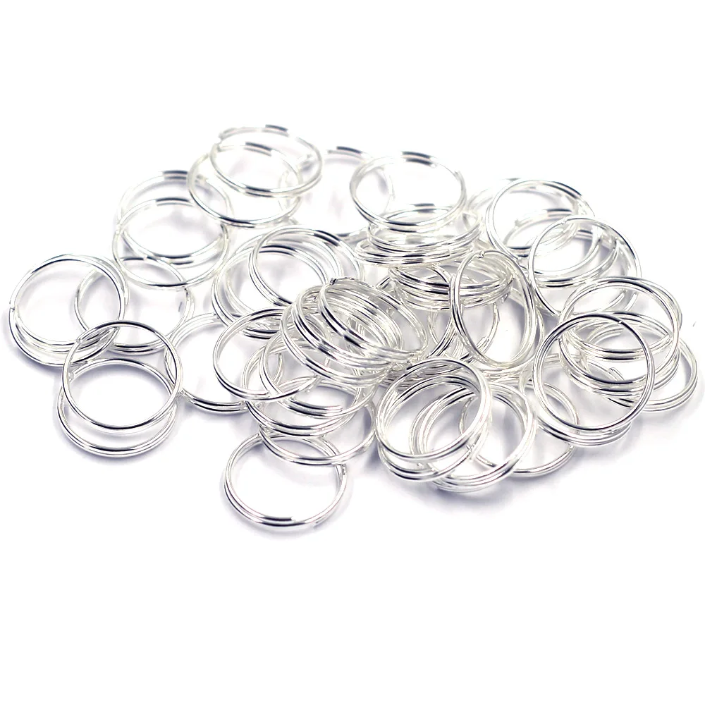 

500Pcs Jump Split Rings Double Loops Alloy Round Silver Plated Jewelry DIY Making Findings 16x1mm