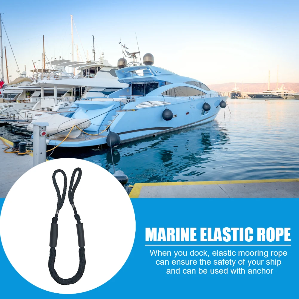 

4FT Adjustable Mooring Anchor Rope Bungee Dock Line Marine Elastic Boat Dock for Sightseeing Easily Enjoying Supplies