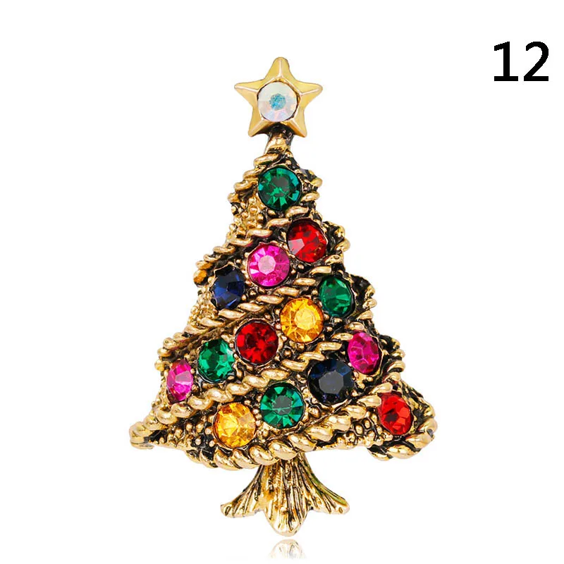 Стильные броши рождественские украшения Xmas Tree олень брошь "Снеговик" с