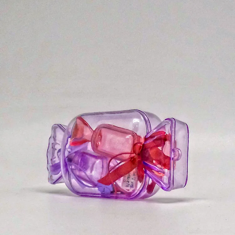 

12*6*3CM Plastic Candy Shape Candy Box Baby Shower Birthday Baptism Party Candy Box