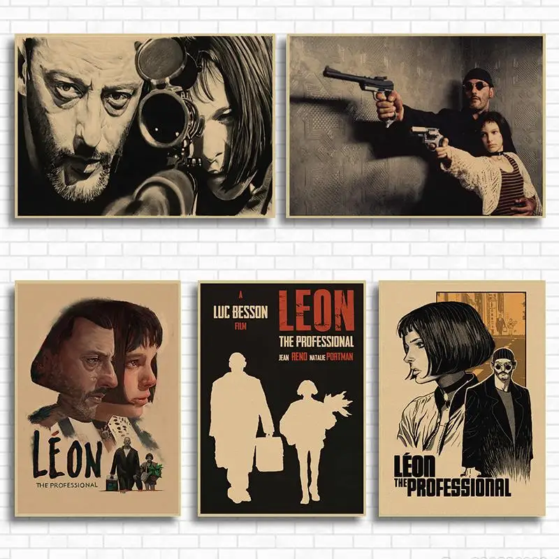 Настенные стикеры Leon профессиональный винтажный фотопостер Настенный декор