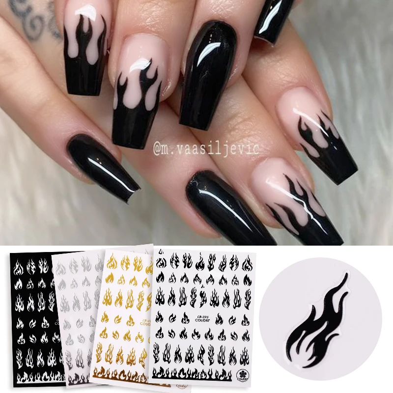 

Gold 3D Nail Sticker Curve Stripe Lines s Stickers Gradient Adhesive Striping Tape Foil Art Decals Silver