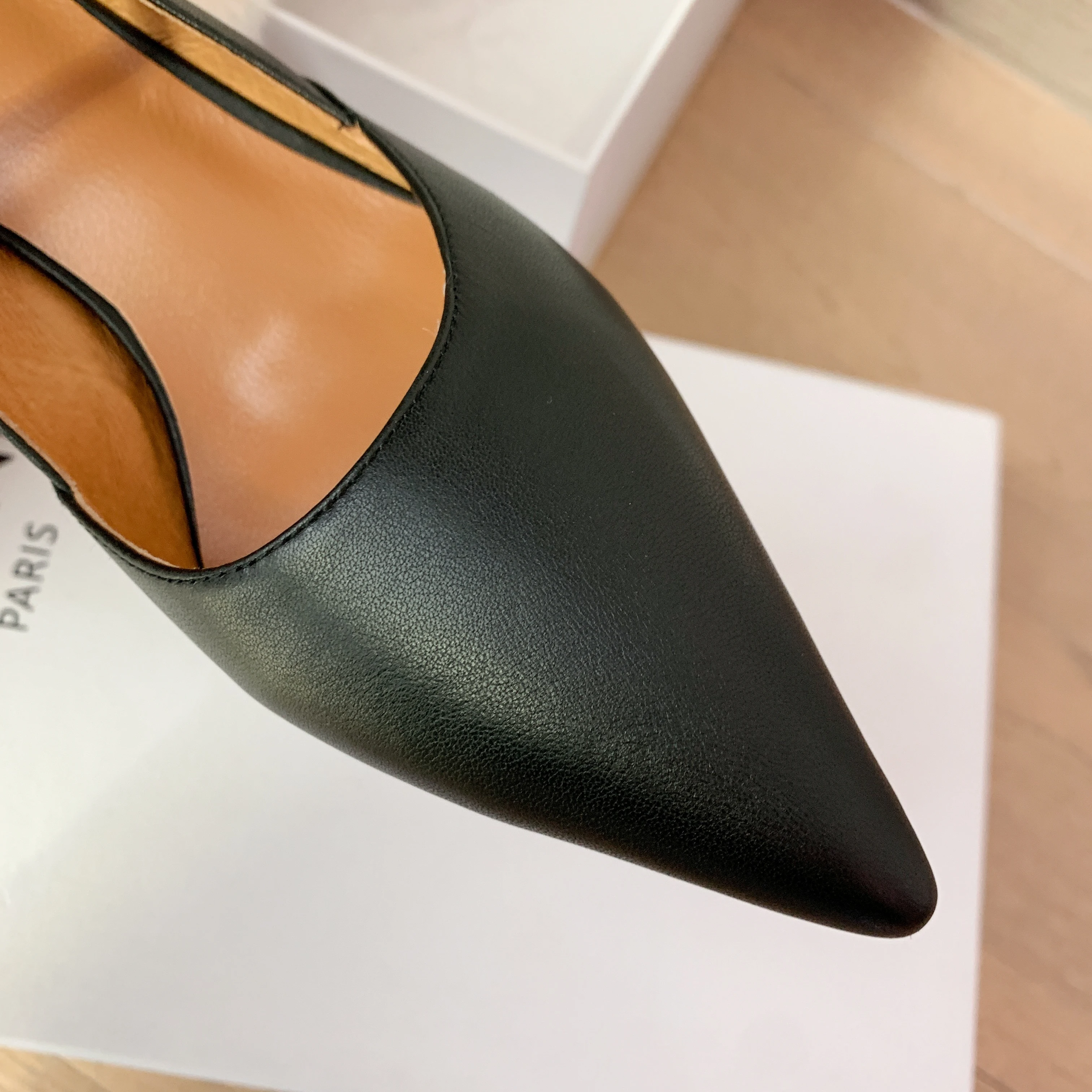 

Kanseet New Fashion Female Shoes High Heels Pumps Spring Autumn Rivet Decoration Genuine Leather Pointed Toe Thin Heels Shoes