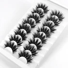 58 пар Накладные ресницы 20 мм норковые ресницы 3D натуральные пушистые искусственные норковые ресницы Wispies длинные Искусственные ресницы