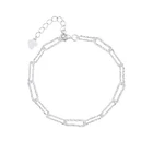 Элегантный роскошный браслет-цепочка из стерлингового серебра 925 пробы для женщин, женские вечерние ювелирные изделия на день рождения, подарки, оптовая продажа