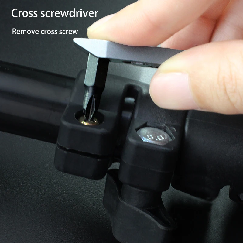 

6 In 1 Multifunction Outdoor Tool Stainless Steel Screwdriver Bottle Opener Hex Wrench Ruler Gear Durable Pocket Equipment