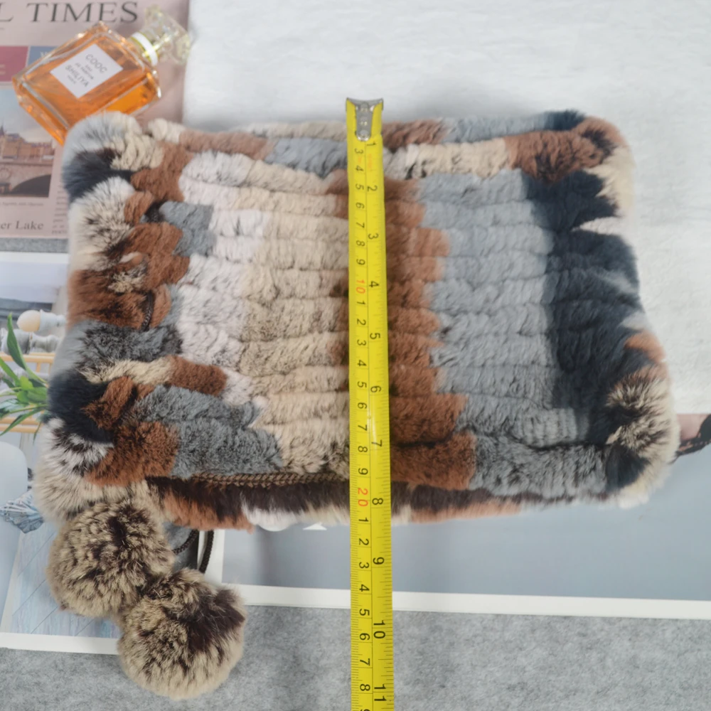 Новый стиль Для женщин Настоящий мех кролика шапки бини Шапки меховые шапочки