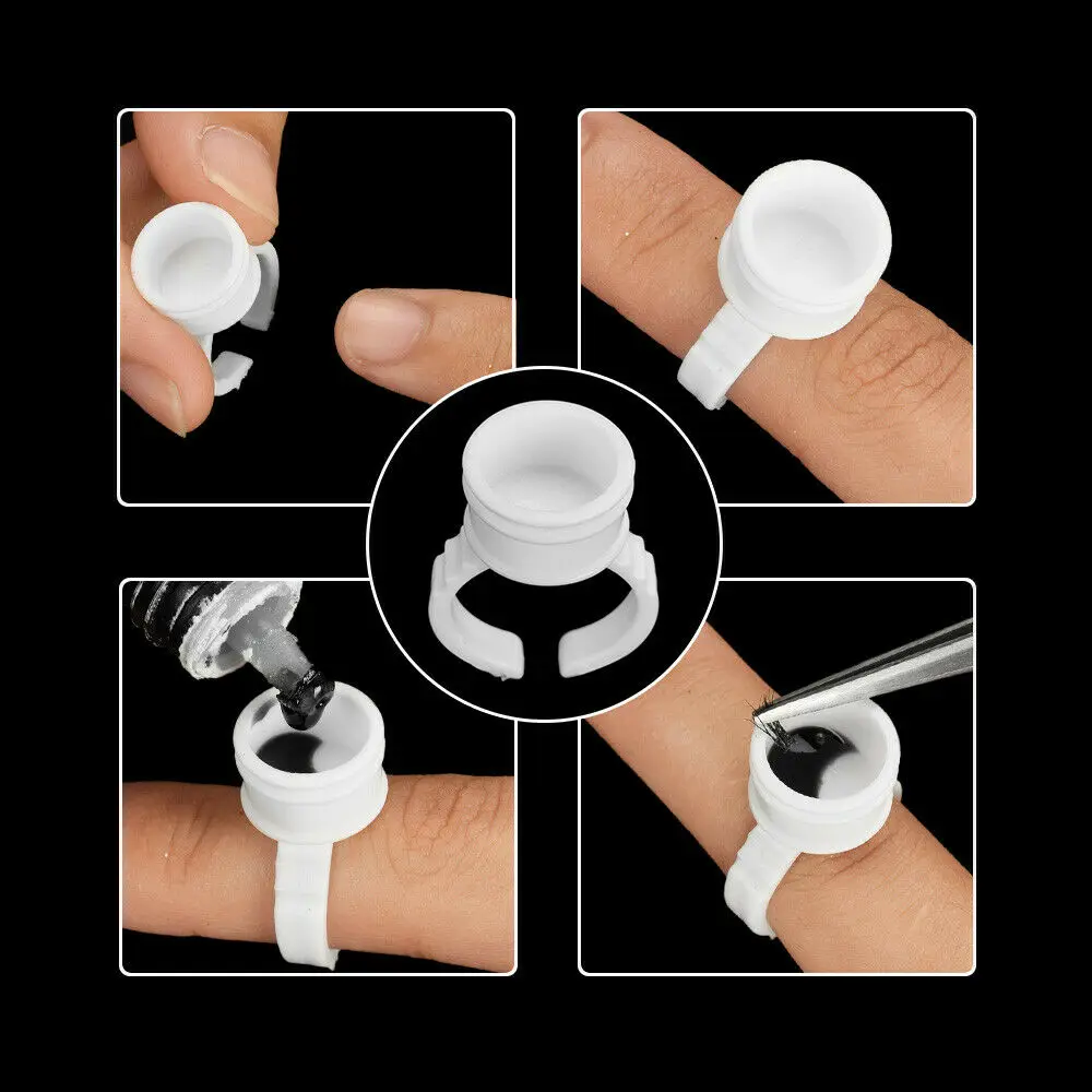 Чернила для татуировок ATOMUS 100 шт. кольцевые чашки пигмент бровей держатель