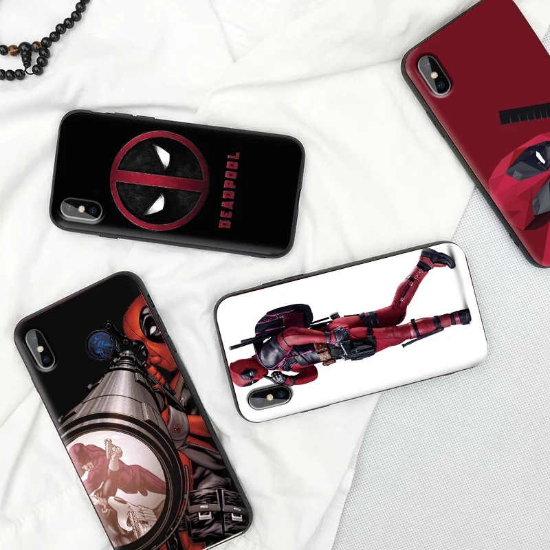 HD Дэдпул чехол для телефона iPhone 11 Pro Max X XS XR 8 7 6 5 s Plus Силиконовый ТПУ ударопрочный