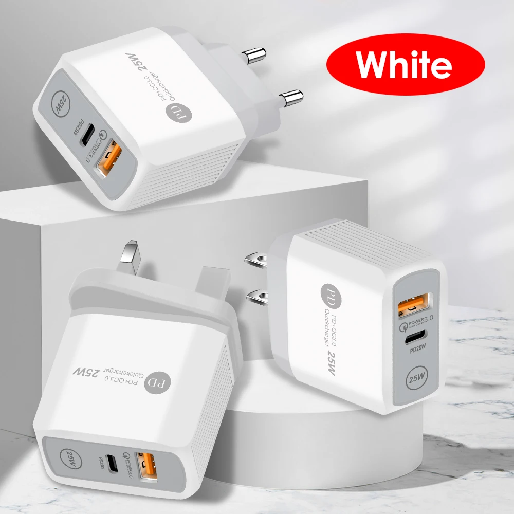 

Двойной подарок PD25W + QC3.0 был зарядный адаптер для телефона apple Ttype - C