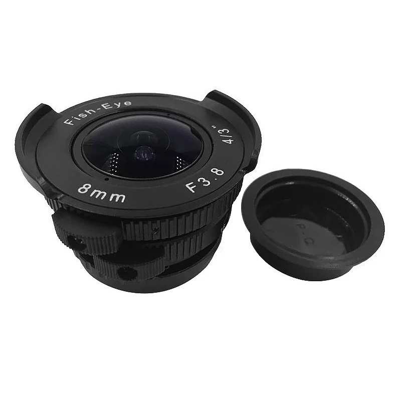 Объектив камеры 8 мм F3.8 C Port широкоугольный ручной объектив Ирис + M4/3 адаптер для
