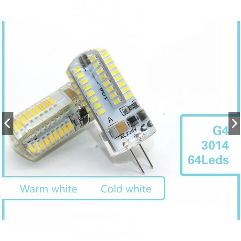 Светодиодная cob лампа G4 3 Вт 5 7 9 15 12 В SMD 3014 220 переменного тока светодиодная для