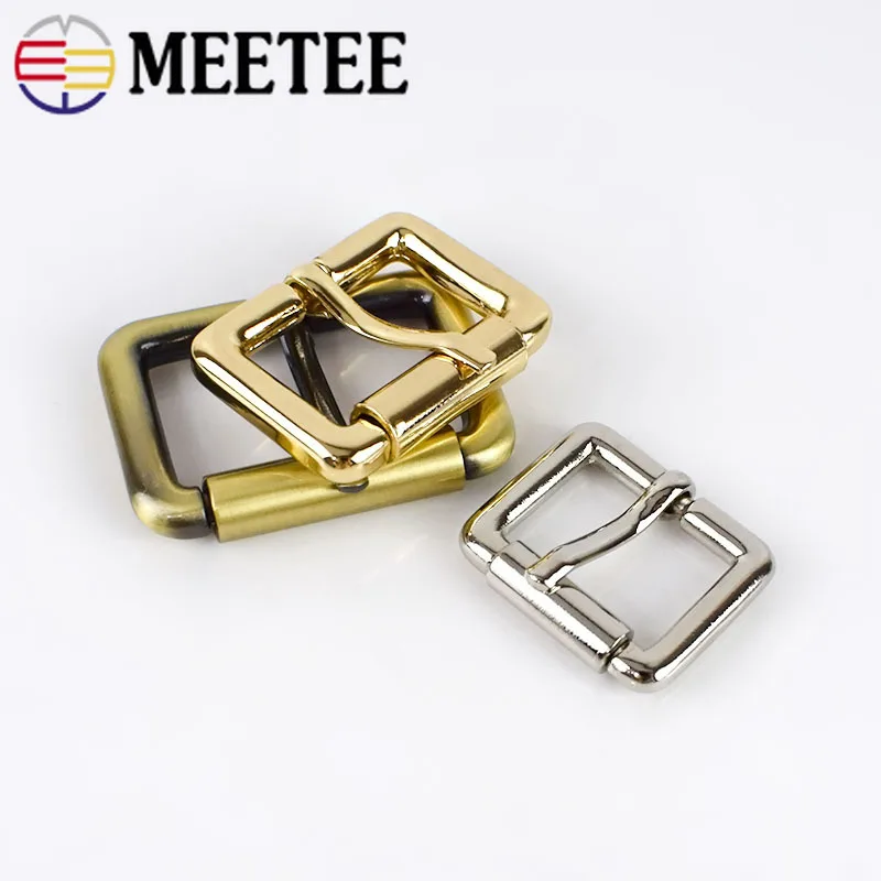 Meetee 5 шт. 20-32 мм квадратная металлическая пряжка для ремня Рюкзак ремень ролик