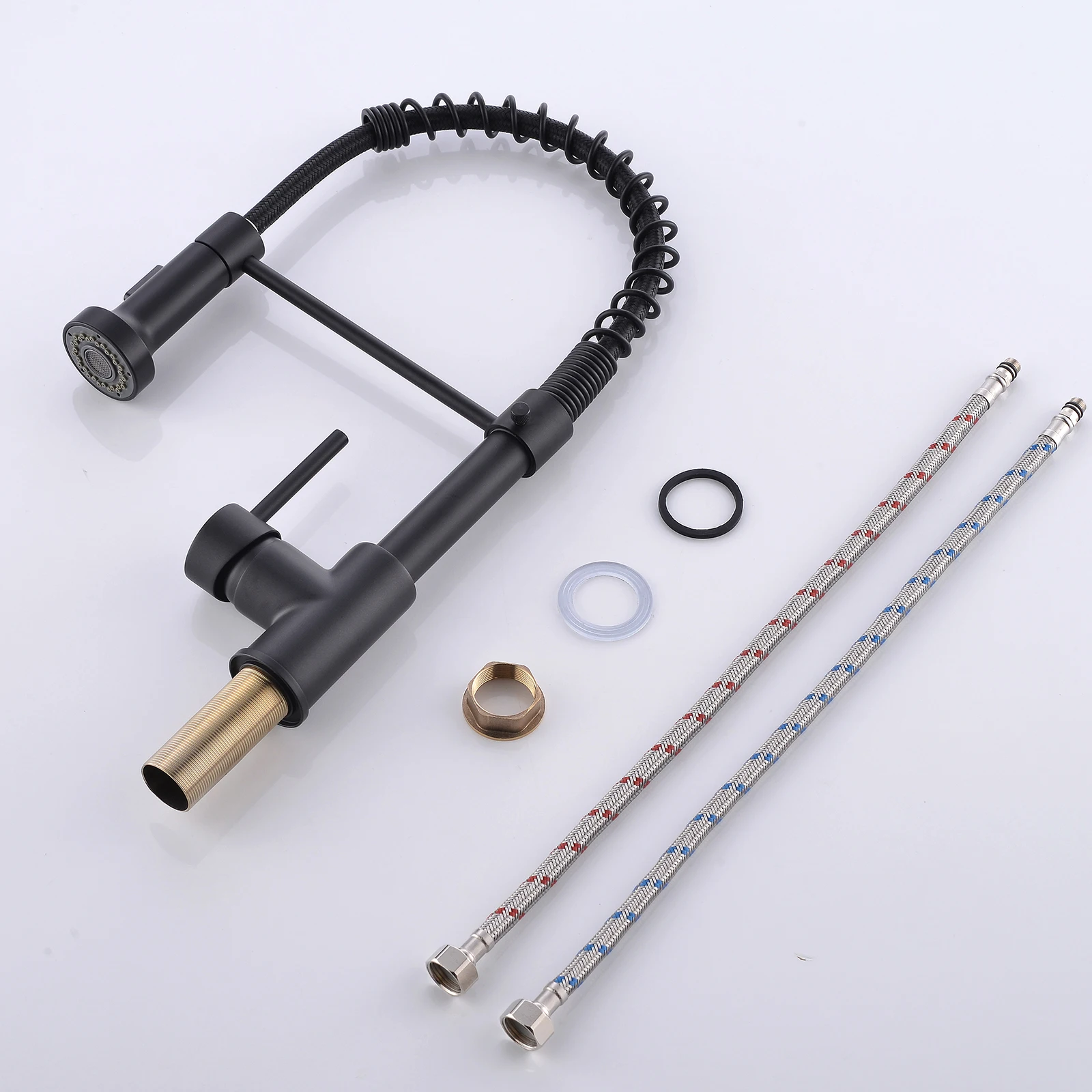 FLG светодиодный смеситель для кухни матовый никелевый кран раковины выдвижной