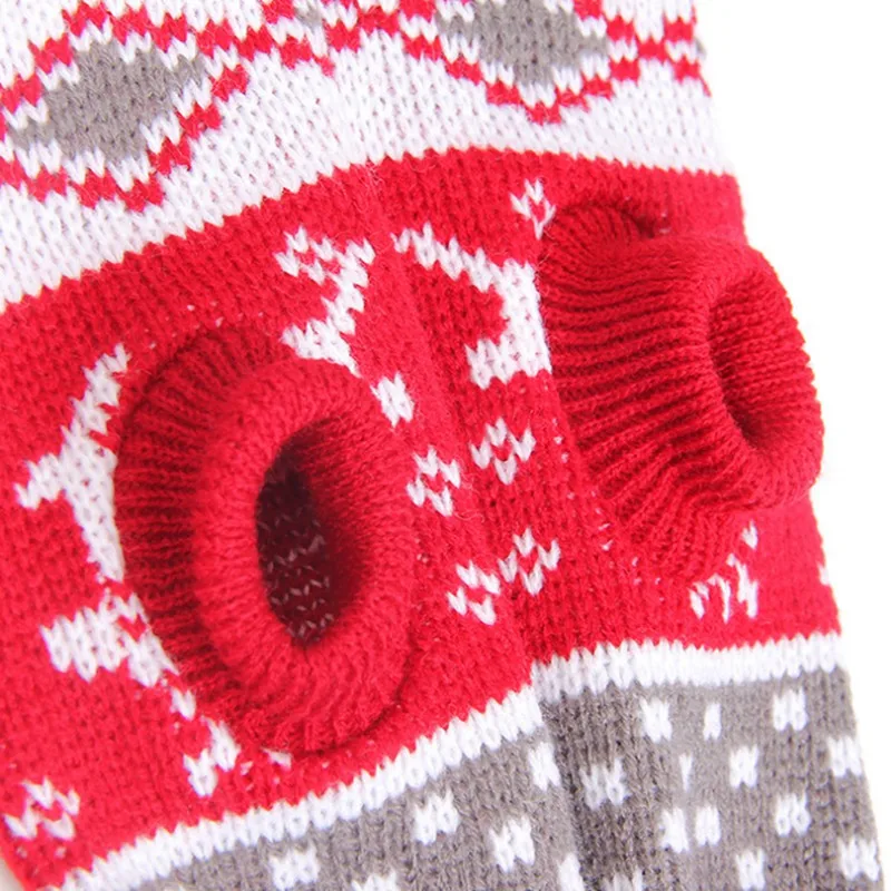 Warm Knitted Dog Christmas Sweater Winter Cartoon Reindeer Chihuahua Pet Clothes For Small Medium Dogs Clothing | Дом и сад