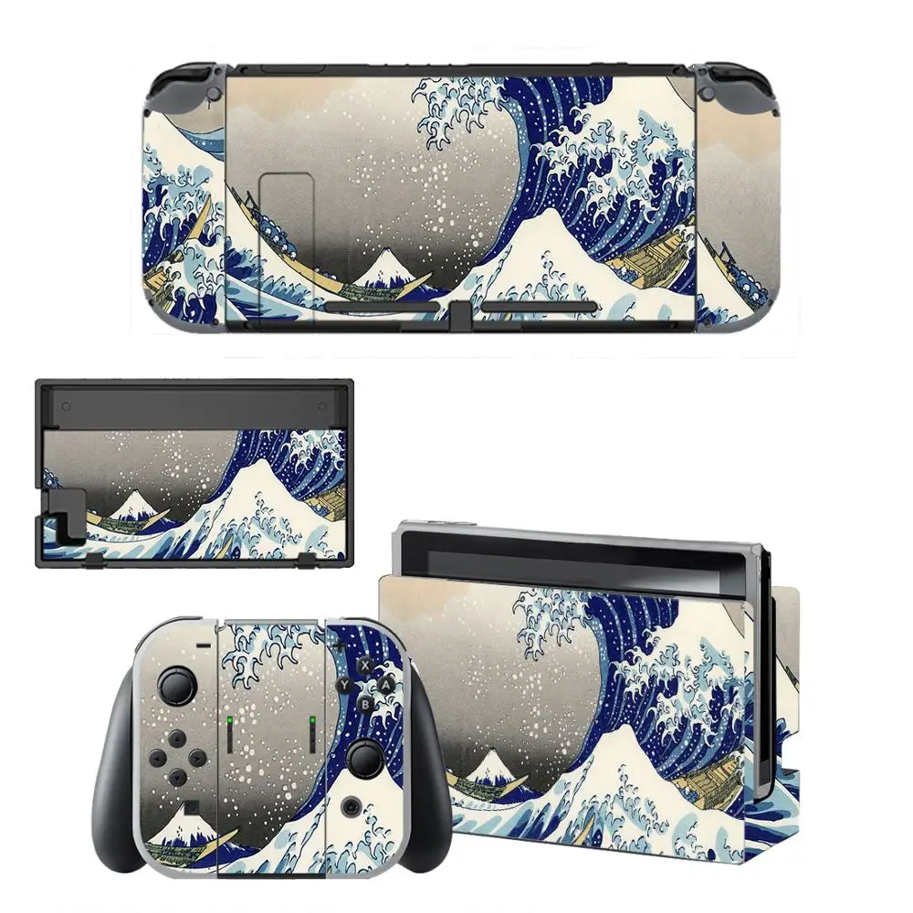

Виниловая наклейка Great Wave для консоли Nintendo Switch и контроллера Joy-Con