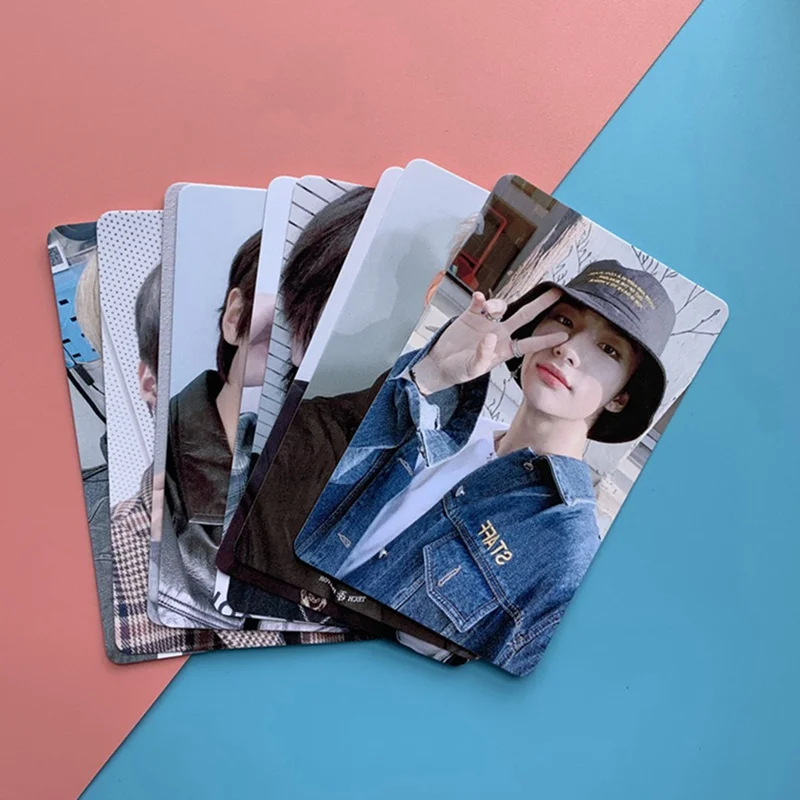 Альбом для фотографий Kpop Stray Kids 9 шт./компл. желтый из дерева | Канцтовары офиса и
