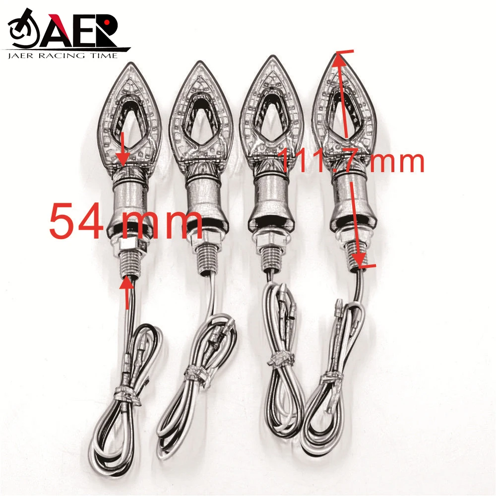 

4PCS Carbon Fiber 12V LED Motorcycle bike Turn Signal Indicators Blinker Amber Light Lamp Bulb For Kawasaki Honda Yamaha