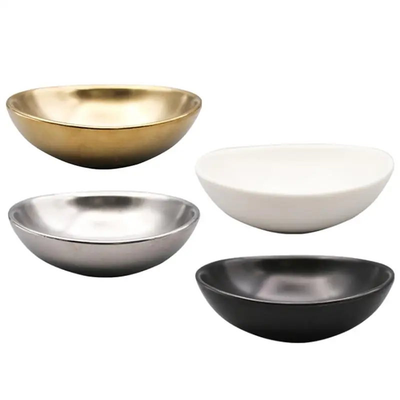

4Pcs Practical Multifunctional Durable Seasoning Dishes Seasoning Plates for Home
