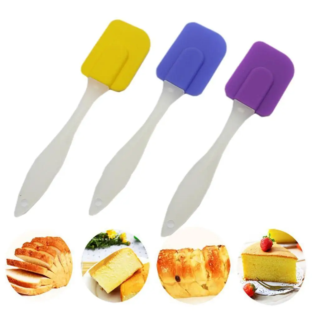 

1pc Silicone Cream Baking Scraper Non Stick Butter Chocolate Spatula Heat Resistant Kitchen Pastry Tools Scraper Baking Tools