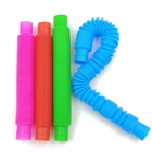 4 шт. мини-поп-трубки сенсорная игрушка для взрослых фиджет-стресс снятие стресса детские игрушки для аутизма антистресс пластиковые сильфоны детская сжимаемая игрушка