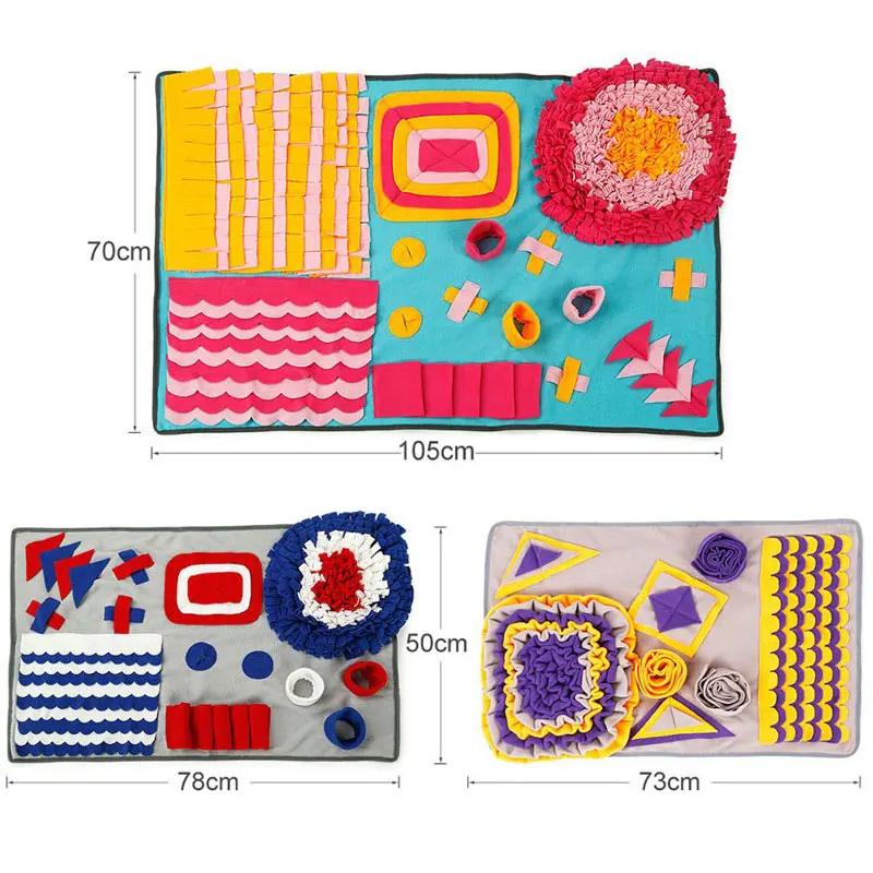 Противоскольжения Pet нюхательный коврик мягкий яркий флисовый плюшевые игрушки