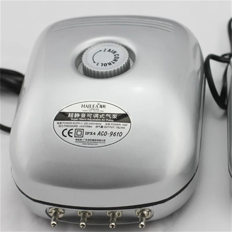 Регулируемый воздушный насос для аквариума HAILEA ACO-9601 9602 9610 2 Вт 5 10 - купить по