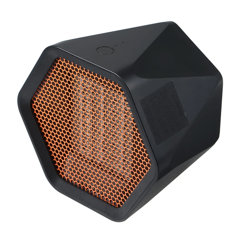 

600/1000W Silent Mini Electric Heater Temperature Control Hexagonal Desk Warmer L69D
