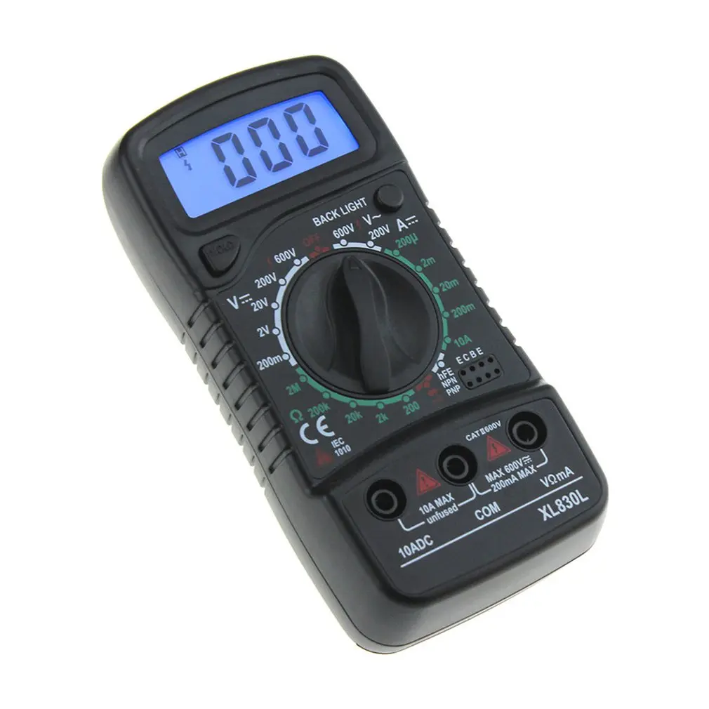 Цифровой мультиметр XL830L с ЖК дисплеем амперметр вольтметр Омметр электрический