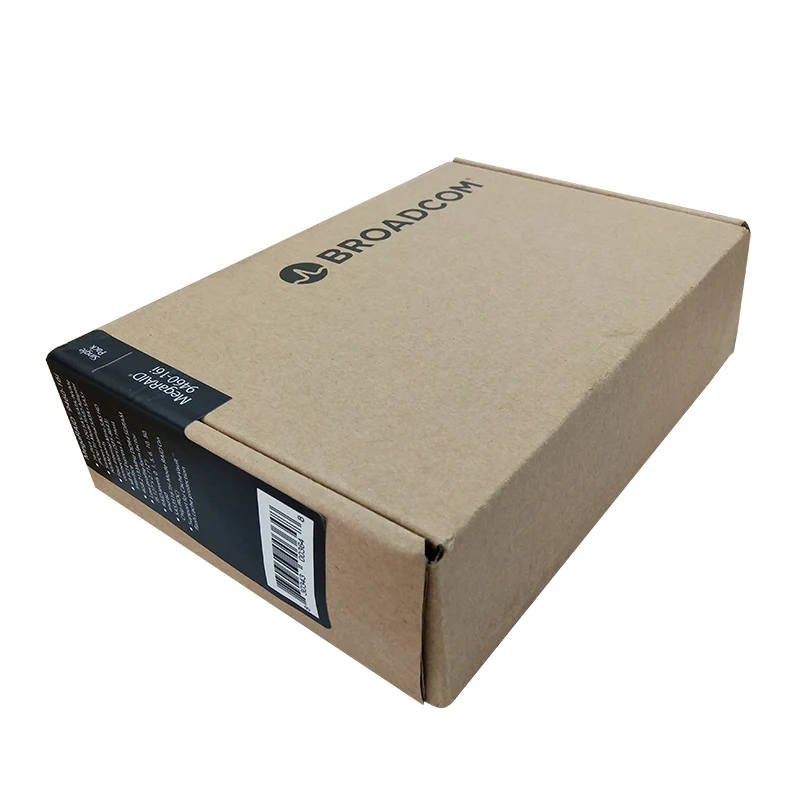 LSI Broadcom MegaRAID 9460-16I трехрежимный SAS/SATA/NVMe 05-50011-00 12 Гбит 16 портов; четыре x4 внутренний SFF8643; PCI-E3.1 X8 4G кэш