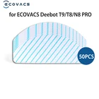 50 шт., накладки из микрофибры для пылесоса ECOVACS DEEBOT OZMO T8 T8 AIVI T9 N8 PRO