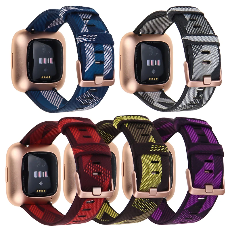 Холщовый ремешок совместимый с Fitbit Versa/Versa 2/Fitbit Versa Lite Классический холщовый и