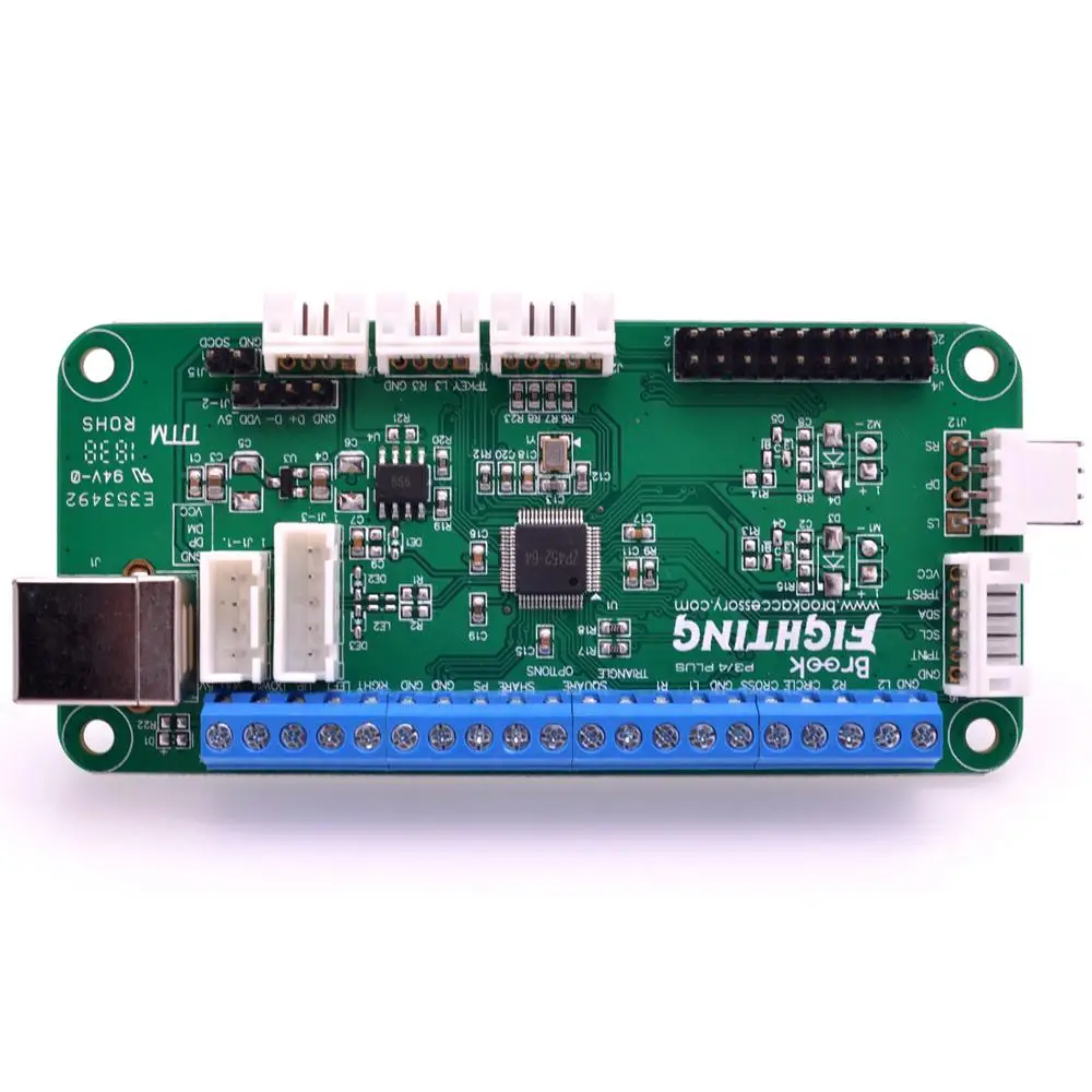 ONLY Fighting Board Брук универсальная Боевая плата плюс 3в1 Аркада pcb Боевая палка комплект для PS3/PS4/PC с головками Поддержка сенсорной панели/Turbo Key - Цвет: ONLY Fighting Board