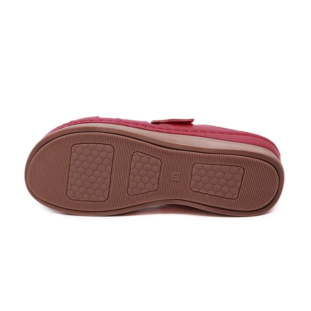 

Summer Women Premium Orthopedic Open Toe Sandals Vintage Anti-slip Breathable Leather Casual Female Platform Retro Shoes