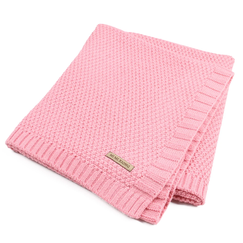 

Baby Blanket Knitted Newborn Blankets Super Soft Stroller Wrap Infant Swaddle Kids Bedding For Monthly Inbakeren Toddler Stuff