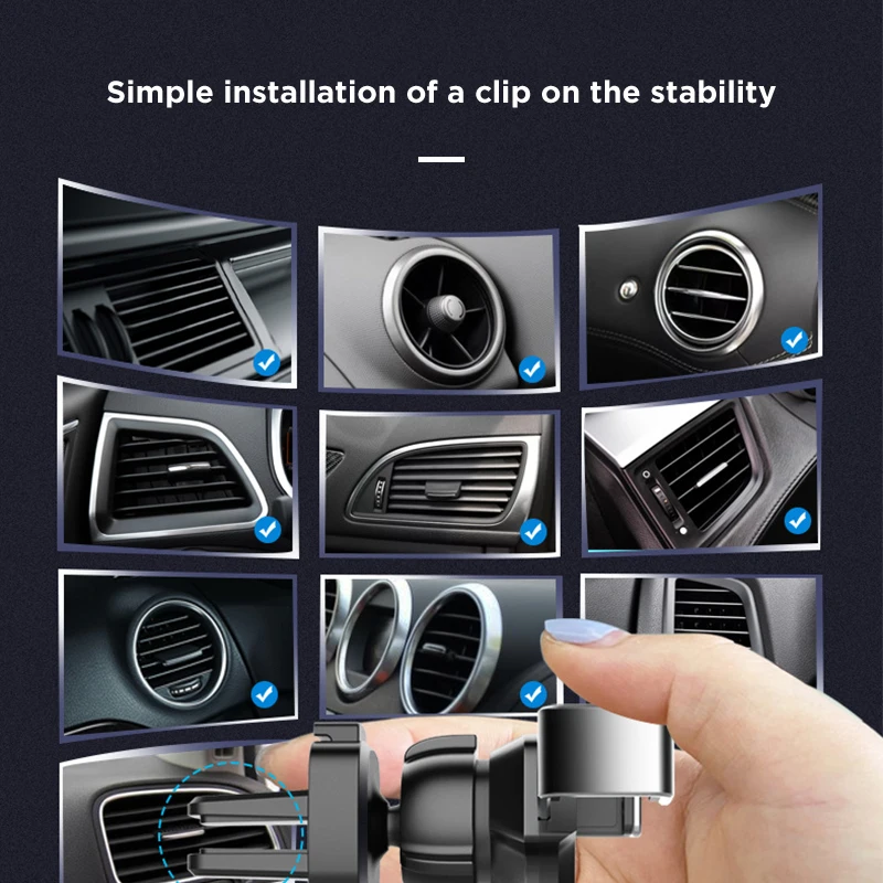 

YATUO Car phone Holder Stand In Car For Mobile Phone Air Vent Phone Stand for Xiaomi Samsung iPhone Telephone Car Holder Stand