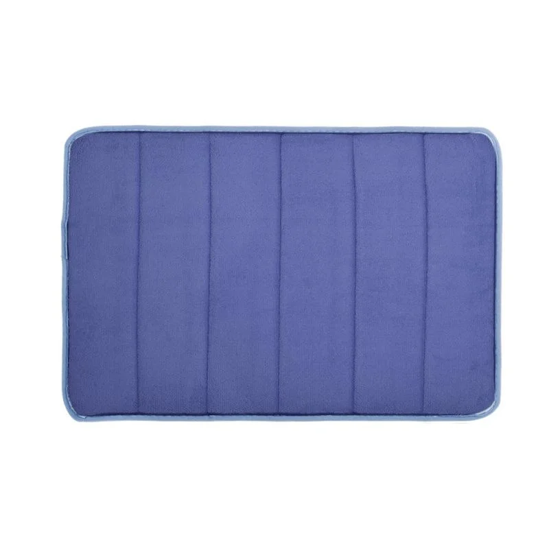 

40x60cm Home Bath Mat Coral Fleece Bathroom Carpet Water Absorption Non-slip Memory Foam Absorbent Washable Rug Toilet Floor Mat