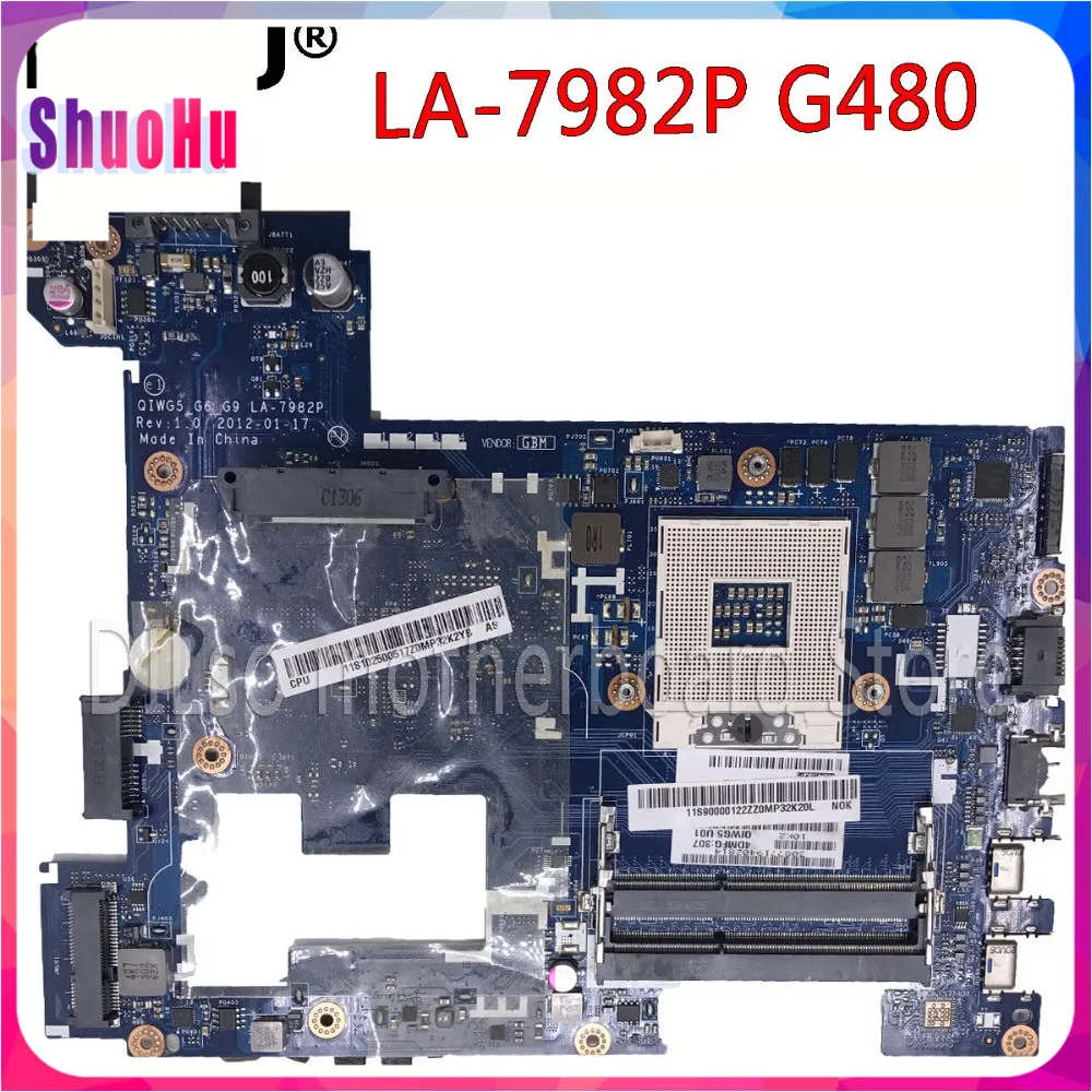 KEFU LA-7982P G480 QIWG5-G6-G9 Test GM      Lenovo G480,   DDR3 HM76 Intel