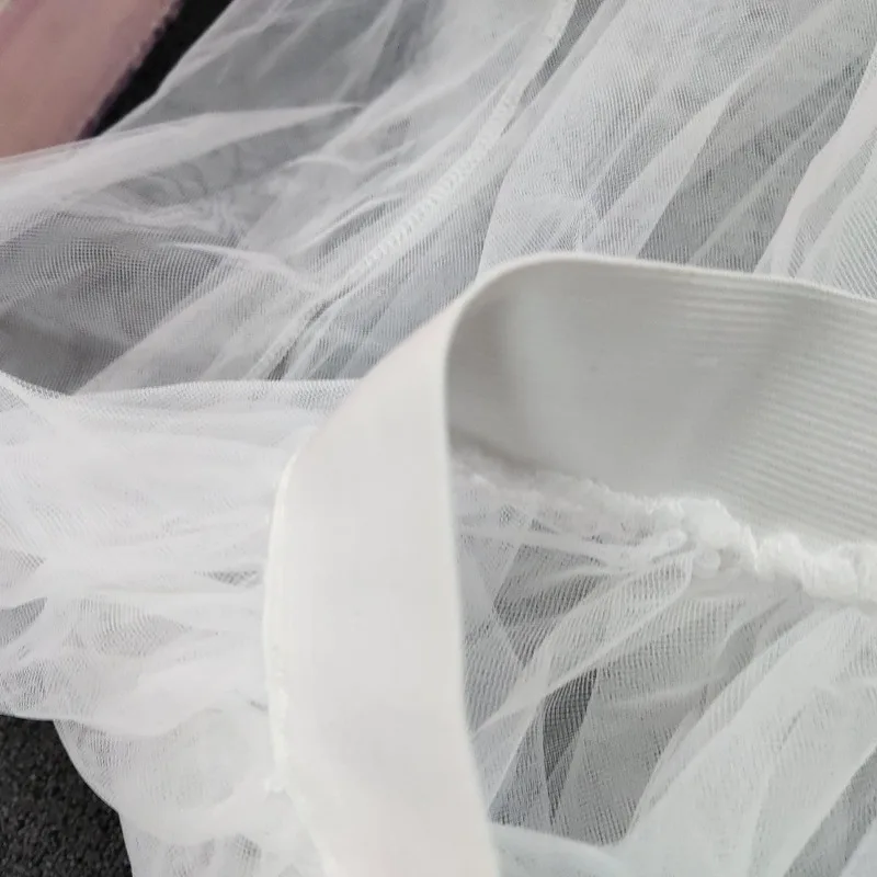 Detachable Tulle Overskirt Wrap Skirts 2 Layered Removable Skirt Traine Wedding Dress Prom Party Long Maxi Mesh Ribbon | Женская одежда