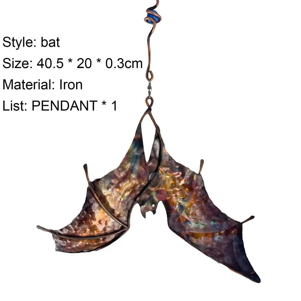 

Hot Sales!! Wind Catcher Eye-catching Delicate Anti-deform Upside Down Bat Wind Chimes Pendant for Decorating