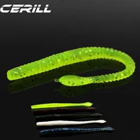 ceril 11 cm 2 5 g fishy smell shiner worm soft fishing lure artificial bait lifelike wobblers bass carp pike minnow swimbait