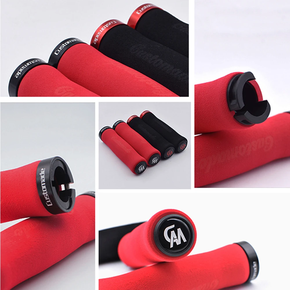 

2pcs/1 Pair Mountain Road Cycling Bike Bicycle MTB Handlebar Cover Grips Bike Soft Sponge Anti-slip Handle Grip Lock Bar End